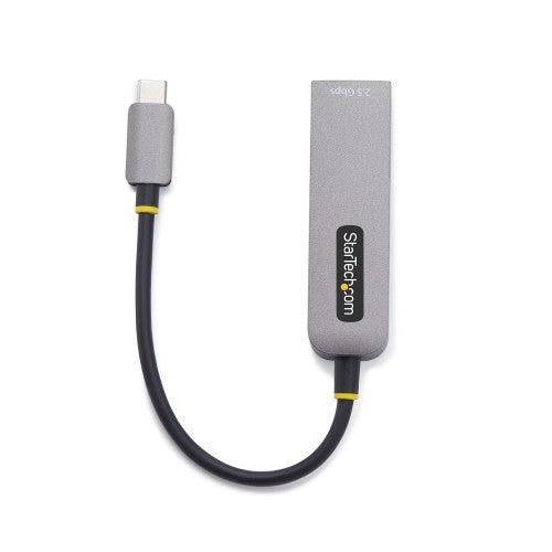 StarTech.com 2.5GbE USB-C to Ethernet Adapter, 100W PD Pass-Through, NBASE-T NIC, USB 3.0 Type-C 2.5/1G Multi Speed Network, Thunderbolt Compatible, Windows & Mac