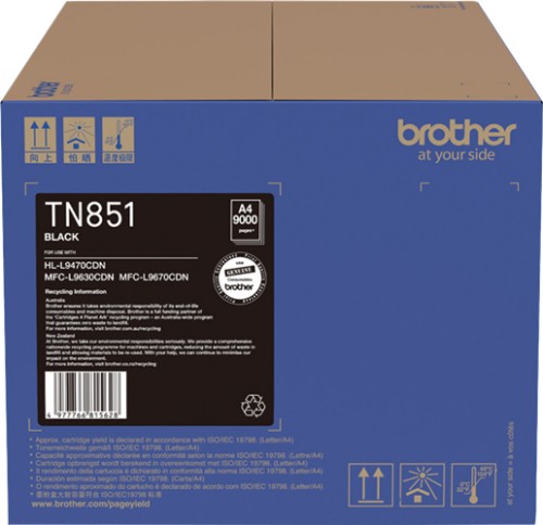 Brother TN851BK toner cartridge 1 pc(s) Original Black