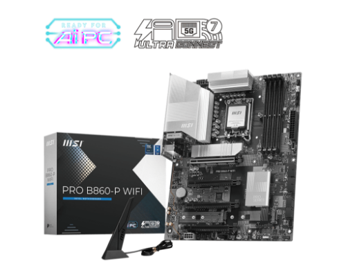 MSI PRO B860-P WIFI motherboard Intel B860 LGA 1851 (Socket V1) ATX
