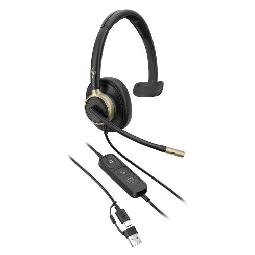 HP Poly Mission 815 Monaural USB Wired Headset