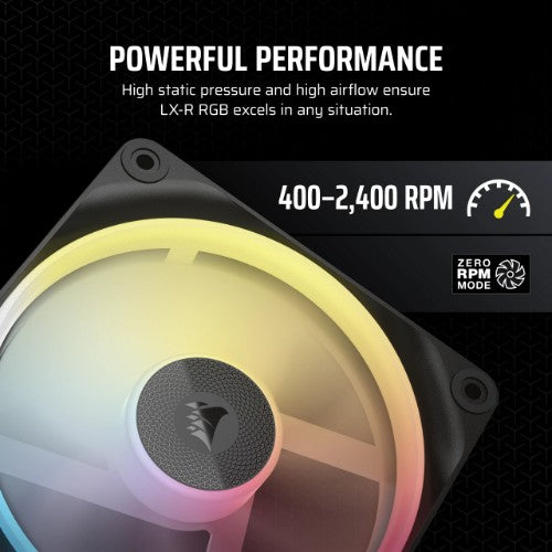 Corsair iCUE LINK LX120-R RGB Computer case Fan 12 cm Black 1 pc(s)