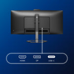 Philips 5000 series 34E1C5600HE/75 computer monitor 86.4 cm (34") 3440 x 1440 pixels Wide Quad HD LCD Black
