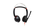 HP Poly Blackwire 5220 Stereo USB-C Headset +3.5mm Plug +USB-C/A Adapter