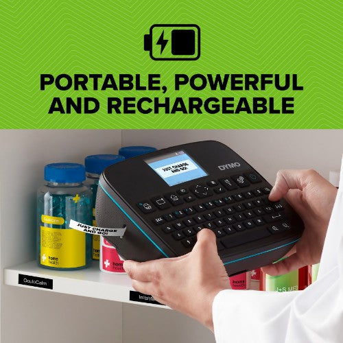 DYMO LabelManager Executive 640 CB Portable Label Printer Kit with Carry Case and 3 Label Cassettes | Compact QWERTY Label Maker | Bluetooth & USB Connectivity | Compatible with D1 Labels