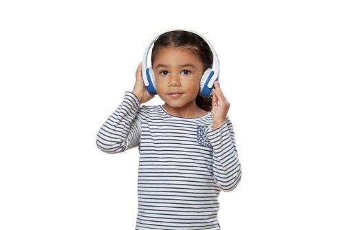 Belkin SoundForm Mini Headset Wireless Head-band Music Bluetooth White, Blue