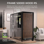 Corsair FRAME 5000D WOOD RS Midi Tower Black, Walnut