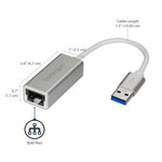 StarTech.com USB 3.0 to Gigabit Network Adapter - Silver