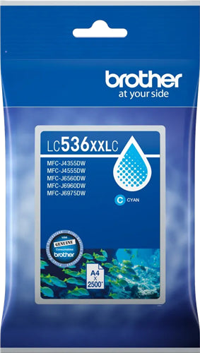Brother LC536XXLC ink cartridge 1 pc(s) Original Extra (Super) High Yield Cyan