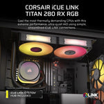 Corsair iCUE LINK TITAN RX RGB Processor All-in-one liquid cooler 14 cm Black 1 pc(s)