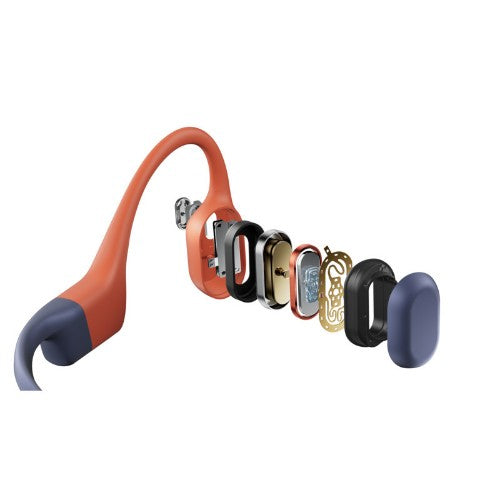 SHOKZ OpenSwim Pro Headset Wireless Neck-band Sports Bluetooth Black, Red