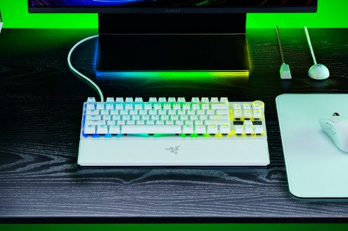 Razer Huntsman V3 Pro Tenkeyless 8KHz keyboard Gaming USB White