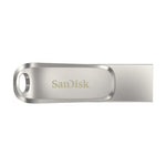 SanDisk Ultra Dual Drive Luxe USB flash drive 128 GB USB Type-A / USB Type-C 3.2 Gen 1 (3.1 Gen 1) Stainless steel