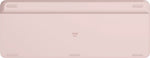 Logitech 920-011329 keyboard Office RF Wireless + Bluetooth QWERTY English Rose