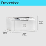 HP LaserJet M110w Wireless Black and white Printer