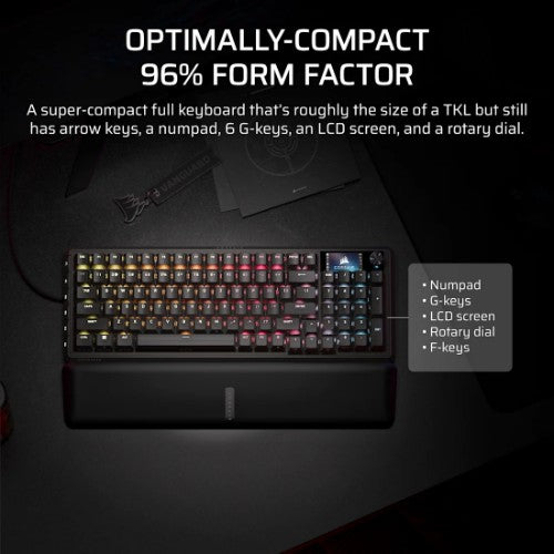 Corsair CH-91E911G-NA keyboard Gaming USB QWERTY US English Black