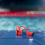 SHOKZ OpenSwim Pro Headset Wireless Neck-band Sports Bluetooth Black, Red