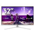 Philips Evnia 8000 32M2N8900/75 computer monitor 80 cm (31.5") 3840 x 2160 pixels 4K Ultra HD QD-OLED White