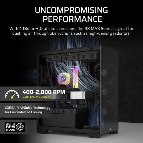 Corsair iCUE LINK RX120 MAX Computer case Fan 12 cm Black 1 pc(s)
