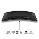 Philips 3000 series 34B2U3600C/75 computer monitor 86.4 cm (34") 3440 x 1440 pixels Wide Quad HD LCD Black