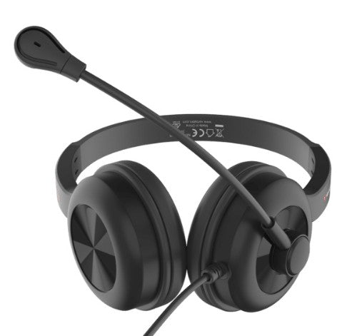 Verbatim Clarity Sound Headset Wired Head-band Calls/Music USB Type-C Black