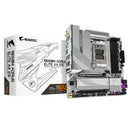 GIGABYTE B650M AORUS ELITE AX ICE Motherboard - AMD Ryzen 9000 Series CPUs, 12+2+2 Phases VRM, up to 8000MHz DDR5 (OC), 1xPCIe 5.0 + 1xPCIe 4.0 M.2, 2.5GbE LAN, WIFI 6E, USB 3.2 Gen 2x2