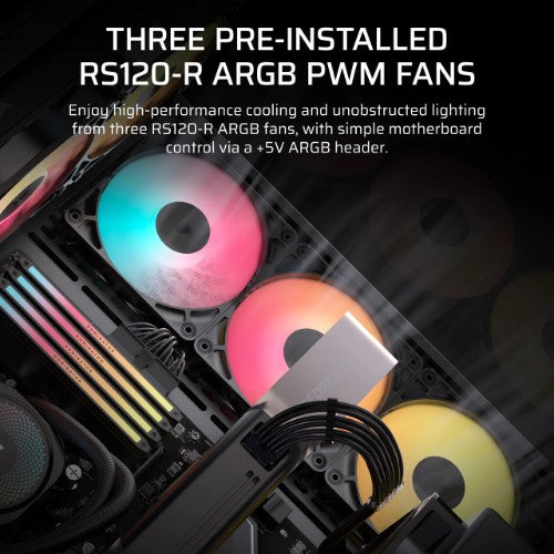 Corsair 3500X RS-R ARGB Midi Tower Black