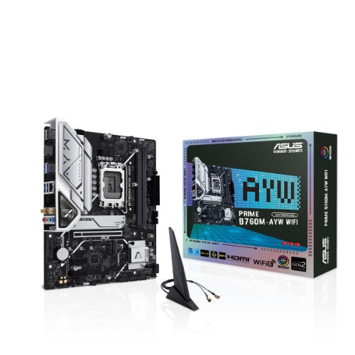 ASUS B760M-AYW WIFI Intel B760 LGA 1700 micro ATX