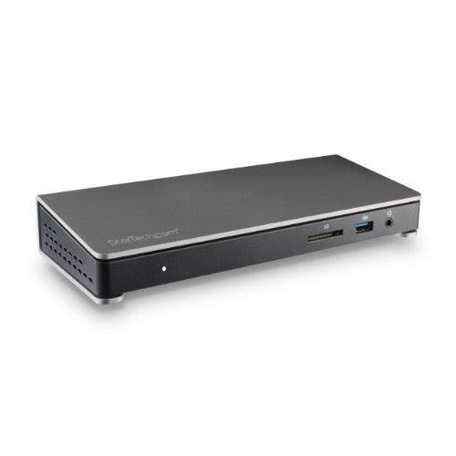 StarTech.com Thunderbolt 3 Dock - Dual Monitor 4K 60Hz TB3 Laptop Docking Station with DisplayPort - 85W Power Delivery Charging - 6-Port USB 3.0 Hub, SD 4.0, GbE, Audio - Windows & Mac