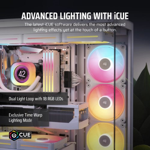 Corsair iCUE LINK LX140-R RGB Computer case Fan 14 cm White 2 pc(s)
