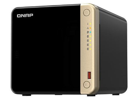QNAP TS-464 NAS Tower Intel® Celeron® N5095 8 GB DDR4 0 TB QNAP QTS Black