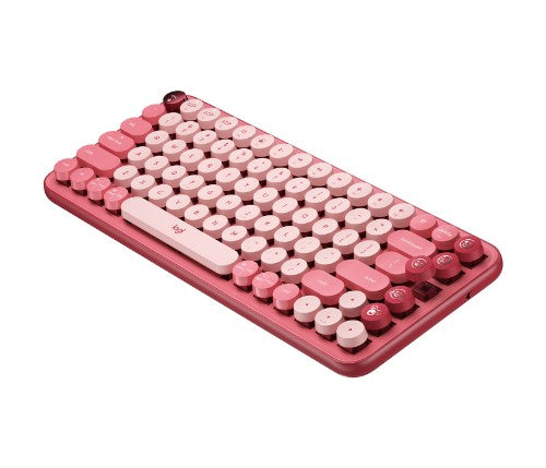Logitech 920-010579 keyboard Universal Bluetooth English Burgundy, Pink, Rose