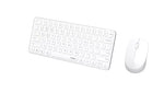 Rapoo 9010M keyboard Mouse included Office RF Wireless + Bluetooth QWERTZ White