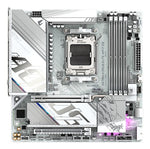 GIGABYTE X870M AORUS ELITE WIFI7 ICE Motherboard - Supports AMD Ryzen 9000 CPUs, 14+2+2 Phases Digital VRM, up to 8200Hz DDR5 (O.C), 1xPCIe 5.0 + 1xPCIe 4.0, Wi-Fi 7, 2.5 GbE LAN, USB 4