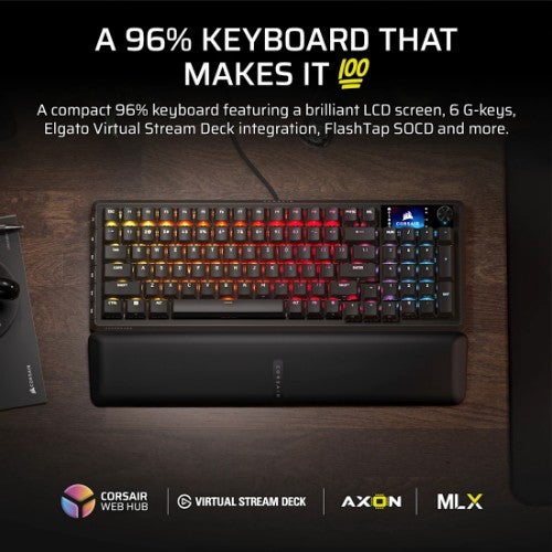 Corsair VANGUARD 96 keyboard Gaming USB QWERTY US English Black