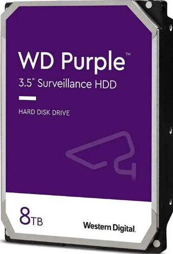 Western Digital Blue Purple internal hard drive 8 TB 5400 RPM 256 MB 3.5" Serial ATA III