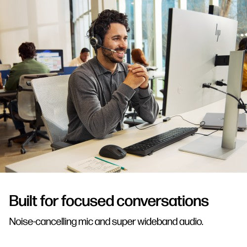 HP Poly Mission 615 Monaural USB Wired Headset