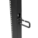 StarTech.com 4-Post 42U Mobile Open Frame Server Rack, Four Post 19" Network Rack with Wheels, Rolling Rack with Adjustable Depth for Computer/AV/Data/IT Equipment - Casters, Leveling Feet or Floor Mounting