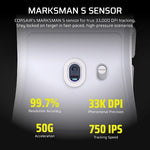 Corsair SABRE v2 PRO mouse Gaming Ambidextrous Optical 33000 DPI