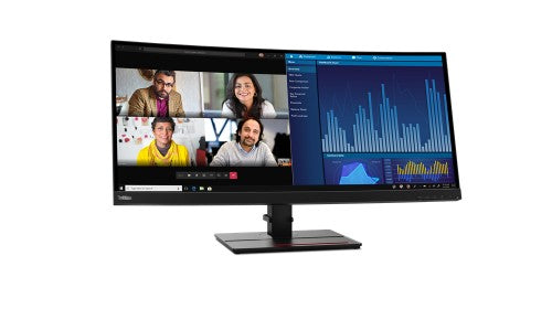Lenovo ThinkVision P34w-20 computer monitor 86.7 cm (34.1") 3440 x 1440 pixels Wide Quad HD LED Black