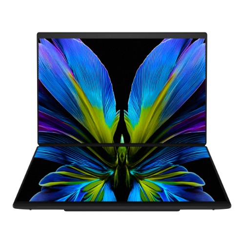 ASUS Zenbook Duo UX8407AA-SN999W Copilot+ PC Intel Core Ultra X7 358H Hybrid (2-in-1) 35.6 cm (14") Touchscreen 3K 32 GB LPDDR5x-SDRAM 1 TB SSD Wi-Fi 7 (802.11be) Windows 11 Home Grey