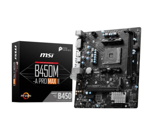 MSI B450M-A PRO MAX II motherboard AMD B450 Socket AM4 micro ATX