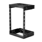 StarTech.com 2-Post 15U Heavy-Duty Wall Mount Network Rack, 19" Open Frame Server Rack with Adjustable Depth, Wall Mount Data Rack for IT / AV / Patch Panel / Computer Equipment - Cage Nuts and Screws Included