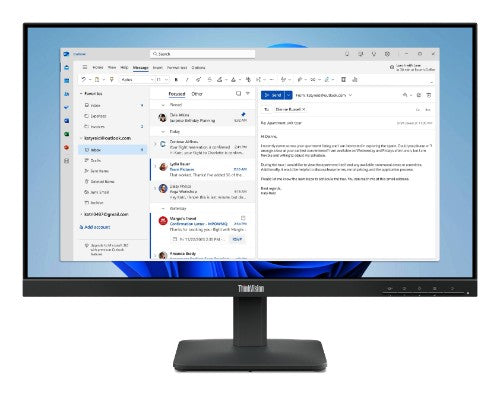 Lenovo ThinkVision S24-4e computer monitor 60.5 cm (23.8") 1920 x 1080 pixels Full HD LED Black