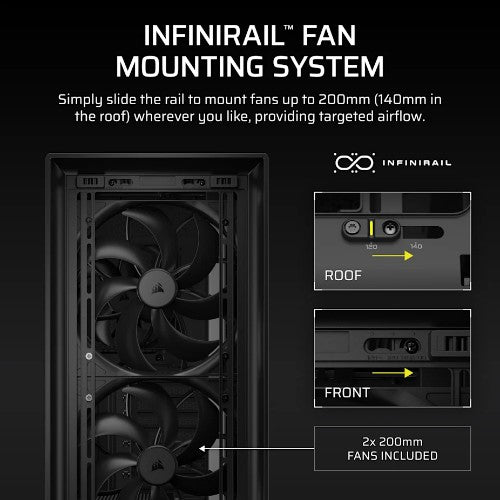 Corsair FRAME 5000D WOOD RS Midi Tower Black, Walnut