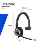 HP Poly Mission 615 Monaural USB Wired Headset
