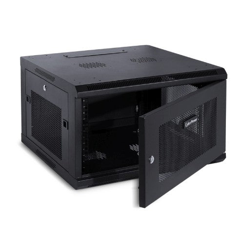 CyberPower CR6U61001 rack cabinet 6U Wall mounted rack Black