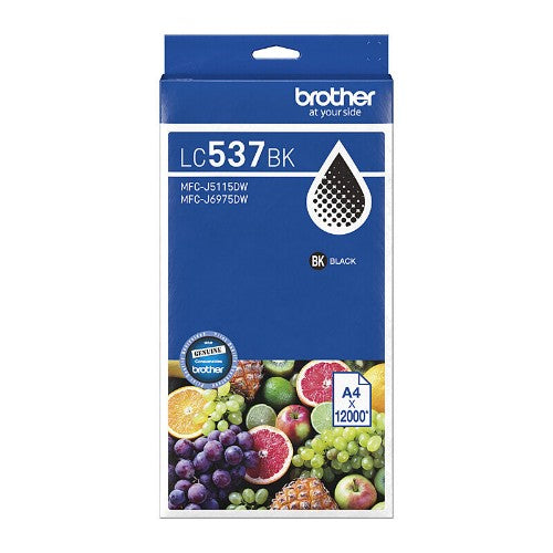 Brother LC537BK ink cartridge 1 pc(s) Original Ultra High Yield Black