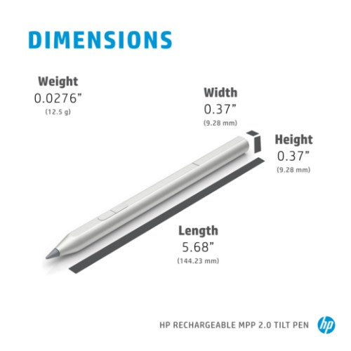 HP Rechargeable MPP 2.0 Tilt Pen (Black)