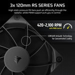 Corsair Nautilus 360 RS Processor All-in-one liquid cooler 12 cm Black
