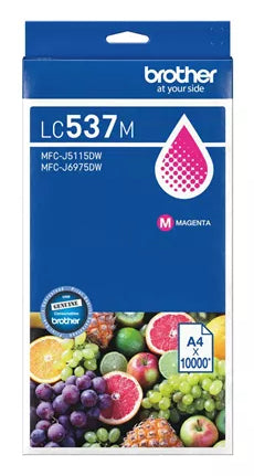 Brother LC537M ink cartridge 1 pc(s) Original Ultra High Yield Magenta